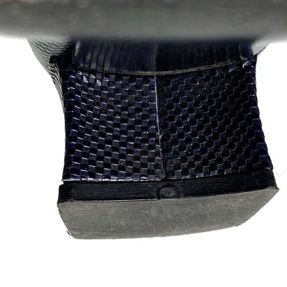 Stuart Weitzman Classic Navy Block Heel Pump Square Toe Vintage Women's 9 AA - Picture 15 of 16